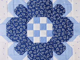 Blumenpanel in Foundation Paper Piecing