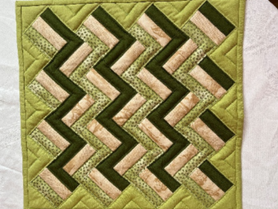 Patchwork Technik Gartenzaun Muster