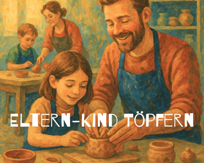 Bild zu: Eltern-Kind Töpfern - Bildvergrößerung